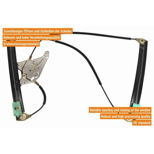 Fensterheber VAICO V10-6295 Original VAICO Qualit&auml;t f&uuml;r AUDI SEAT SKODA VW VAG