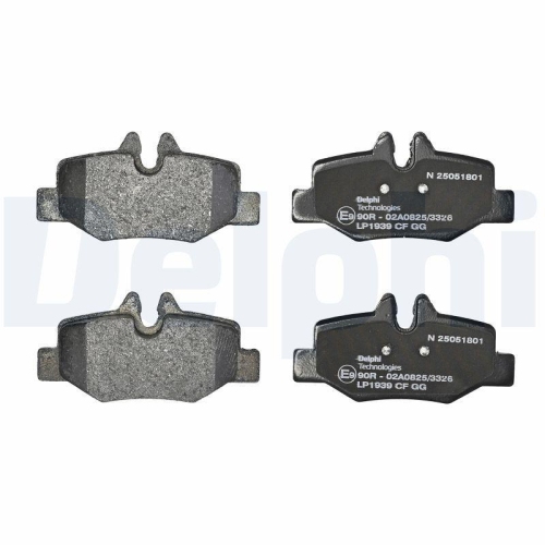 DELPHI LP1939 Bremsbelagsatz, Scheibenbremse f&uuml;r MERCEDES-BENZ, Hinterachse