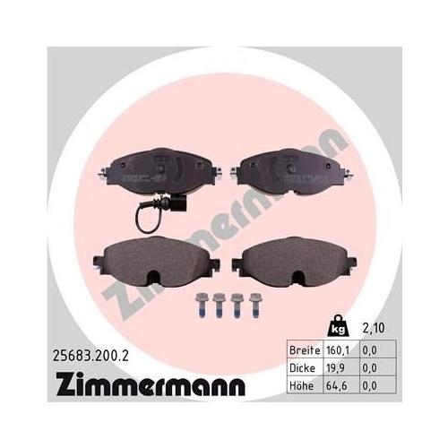 Bremsscheibe ZIMMERMANN 100.3355.52 SPORT Z für VAG, Vorderachse