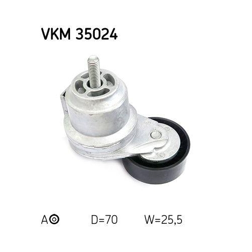 Riemenspanner, Keilrippenriemen SKF VKM 35024 f&uuml;r OPEL VAUXHALL CHEVROLET, mitte