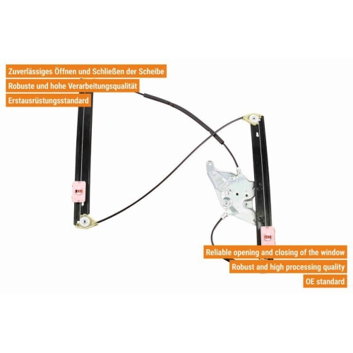 Fensterheber VAICO V10-9808 Original VAICO Qualität für AUDI SEAT SKODA VW VAG