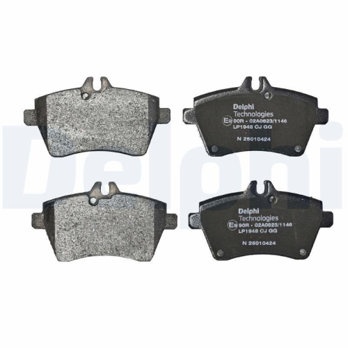 DELPHI LP1948 Bremsbelagsatz, Scheibenbremse f&uuml;r MERCEDES-BENZ, Vorderachse