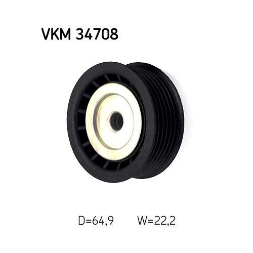 Umlenk-/F&uuml;hrungsrolle, Keilrippenriemen SKF VKM 34708 f&uuml;r FORD, links