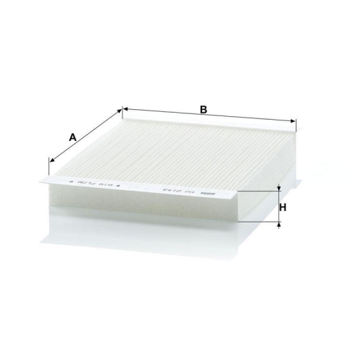 Filter, Innenraumluft MANN-FILTER CU 2143 f&uuml;r GMC OPEL VAUXHALL GENERAL MOTORS