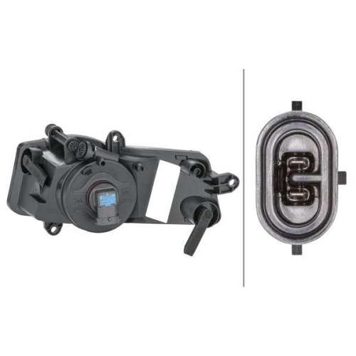 HELLA Nebelscheinwerfer 1NA 009 963-121 für AUDI, rechts