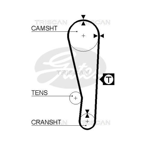 Zahnriemensatz TRISCAN 8647 10008 f&uuml;r