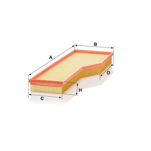 Luftfilter MANN-FILTER C 54 165 f&uuml;r PORSCHE