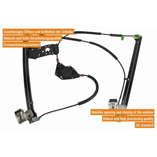 Fensterheber VAICO V10-6310 Original VAICO Qualität für SEAT SKODA VW VAG