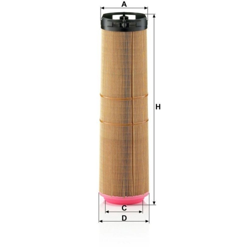 Luftfilter MANN-FILTER C 12 178/1 f&uuml;r MERCEDES-BENZ