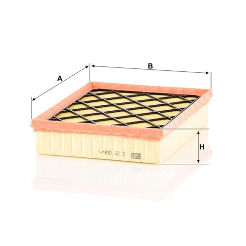 Luftfilter MANN-FILTER C 25 008/1 f&uuml;r FORD