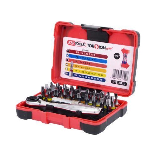 Set, Schraubendreher-Einsatz (Bits) KS TOOLS 918.3010 für