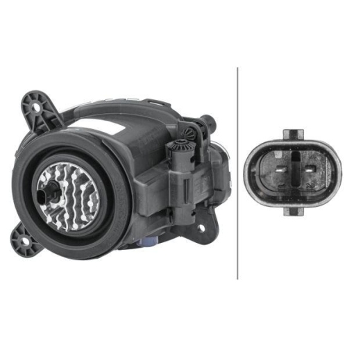 HELLA Nebelscheinwerfer 1NL 014 159-021 für SEAT, rechts