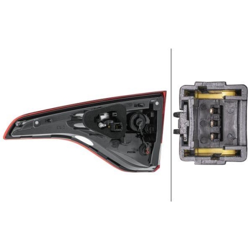 HELLA Heckleuchte 2TZ 012 312-111 für RENAULT, links