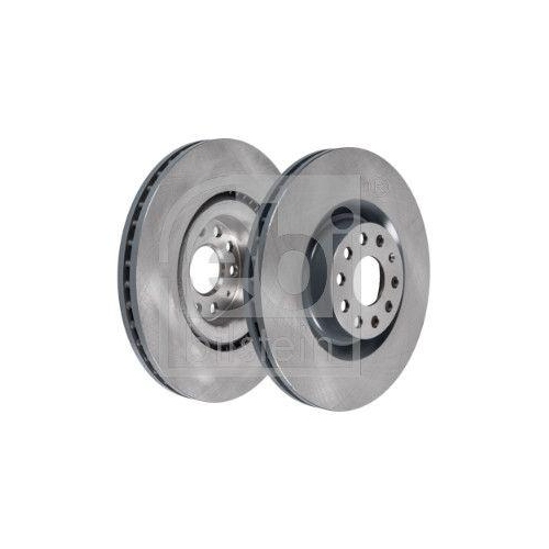 FEBI BILSTEIN 34254 2 St&uuml;ck Bremsscheiben f&uuml;r AUDI SEAT SKODA VW, Vorderachse