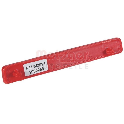 R&uuml;ckstrahler METZGER 2080259 f&uuml;r VW, Sto&szlig;f&auml;nger, hinten links