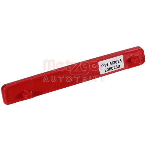 R&uuml;ckstrahler METZGER 2080260 f&uuml;r VW, Sto&szlig;f&auml;nger, hinten rechts