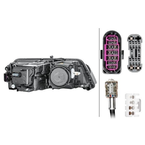 HELLA Hauptscheinwerfer 1ZT 010 192-671 für AUDI, links