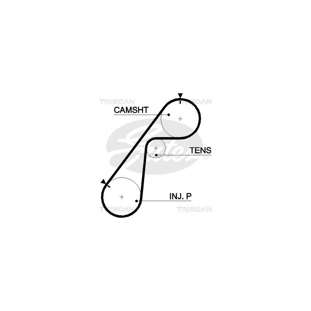 Zahnriemen TRISCAN 8645 5478xs f&uuml;r FORD MAZDA FORD USA