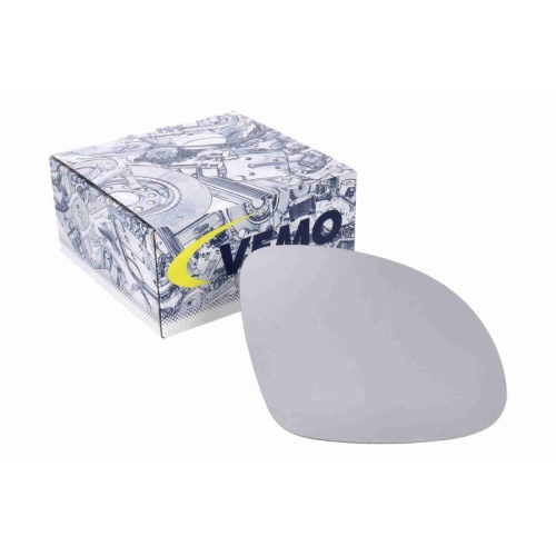 Spiegelglas, Außenspiegel VEMO V10-69-0047 Original VEMO Qualität für SEAT SKODA