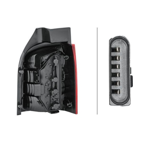 HELLA Heckleuchte 2SK 008 579-211 für VW, links, für Fahrzeuge mit Flügeltüren