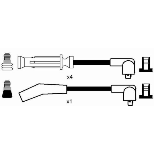 Z&uuml;ndleitungssatz NGK 7708 f&uuml;r, f&uuml;r Fahrzeuge mit Z&uuml;ndverteiler