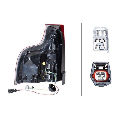 HELLA Heckleuchte 2SK 011 065-031 für VOLVO, links