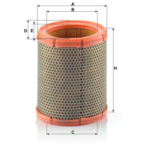 Luftfilter MANN-FILTER C 1460 f&uuml;r CITRO&Euml;N PEUGEOT