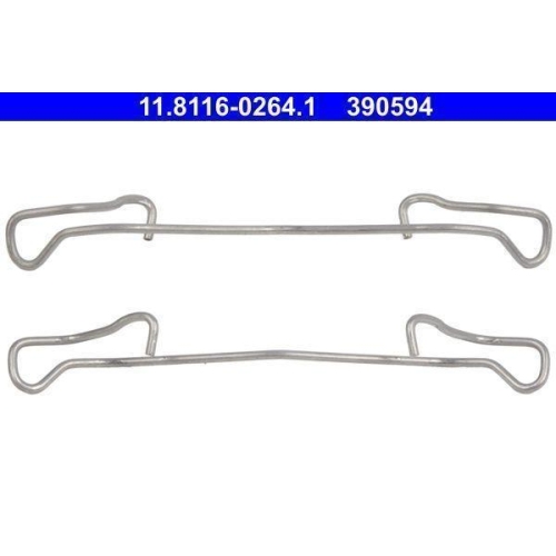 Feder, Bremssattel ATE 11.8116-0264.1 f&uuml;r CHRYSLER FIAT FORD OPEL RENAULT TOYOTA