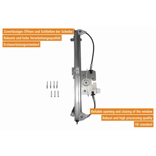 Fensterheber VAICO V40-0912 Original VAICO Qualität für OPEL, hinten rechts