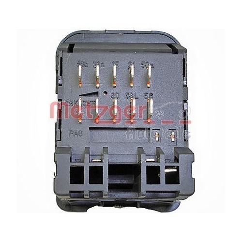 Schalter, Hauptlicht METZGER 0916627 f&uuml;r OPEL GENERAL MOTORS