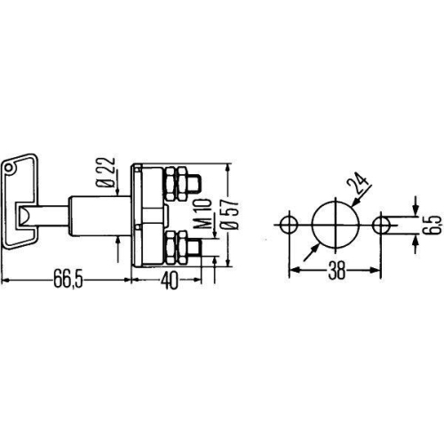 HELLA Hauptschalter, Batterie 6EK 002 843-051 für SANY