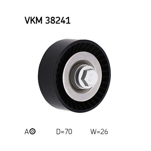 Riemenspanner, Keilrippenriemen SKF VKM 38241 f&uuml;r BMW, mitte, unten, vorne