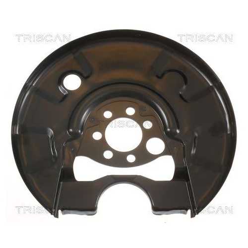 Spritzblech, Bremsscheibe TRISCAN 8125 29256 f&uuml;r VW, Hinterachse links