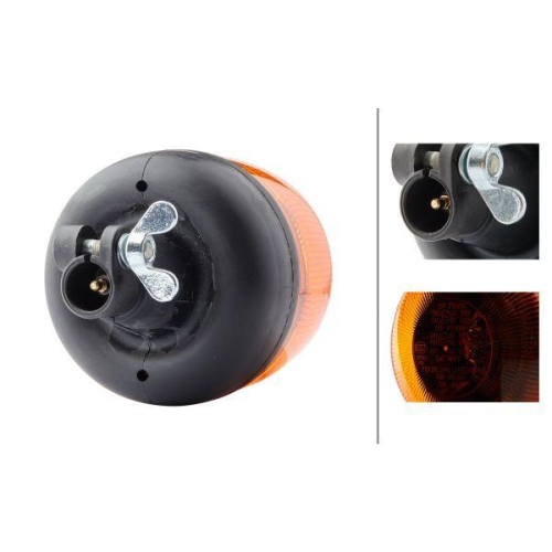 HELLA Blitz-Kennleuchte 2XD 012 878-011 Rota LED für FAUN BOMAG SAME LIEBHERR