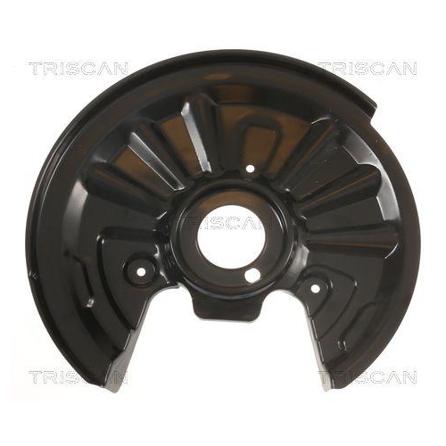 Spritzblech, Bremsscheibe TRISCAN 8125 29258 f&uuml;r VW, Hinterachse links