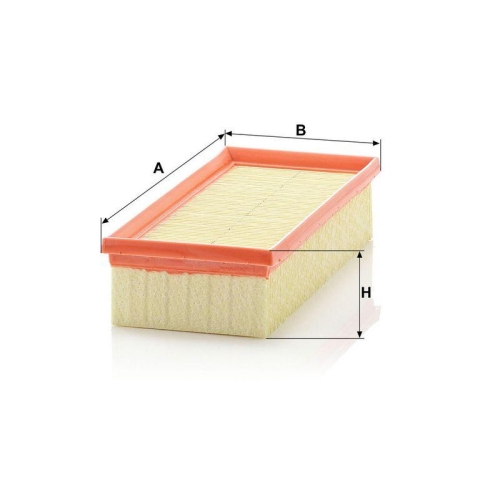 Luftfilter MANN-FILTER C 2561 f&uuml;r MITSUBISHI SMART