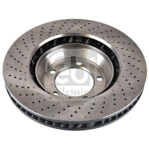 Bremsscheibe FEBI BILSTEIN 172937 f&uuml;r PORSCHE, Vorderachse rechts