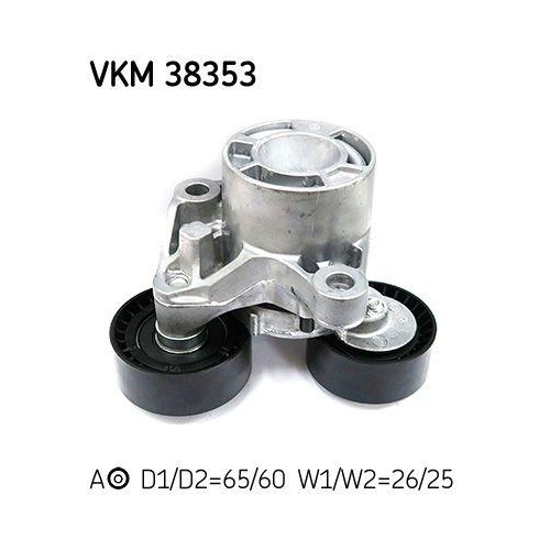 Riemenspanner, Keilrippenriemen SKF VKM 38353 f&uuml;r BMW, mitte, mitte rechts, oben