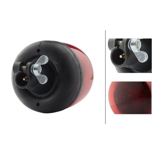 HELLA Blitz-Kennleuchte 2XD 012 878-211 Rota LED für LIEBHERR