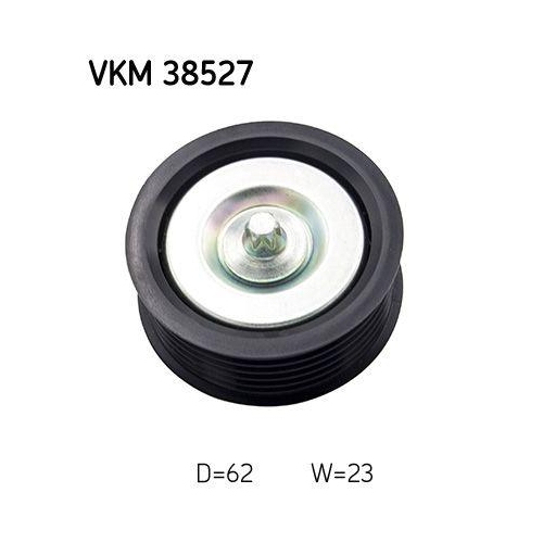 Umlenk-/F&uuml;hrungsrolle, Keilrippenriemen SKF VKM 38527 f&uuml;r MERCEDES-BENZ, oben