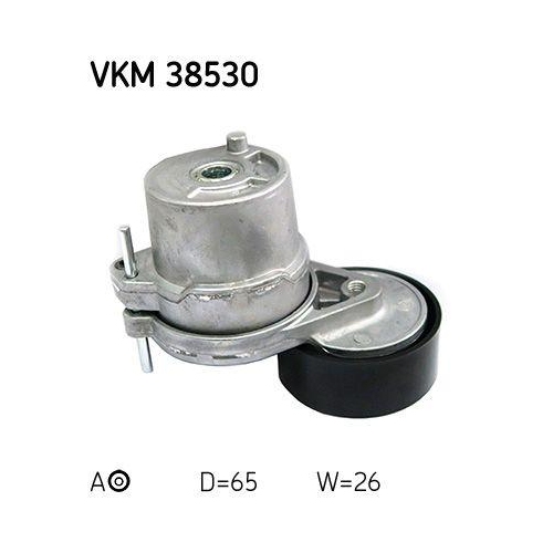 Riemenspanner, Keilrippenriemen SKF VKM 38530 f&uuml;r MERCEDES-BENZ NISSAN, mitte