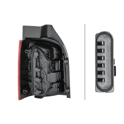 HELLA Heckleuchte 2SK 008 579-221 für DAF VW, rechts