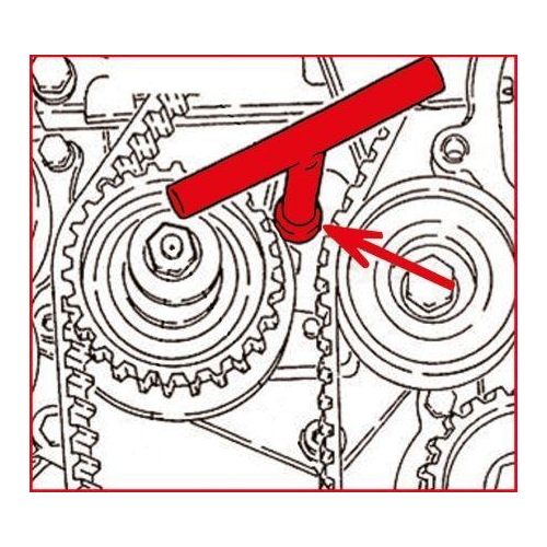 Schlüssel, Zahnriemenspannung KS TOOLS 150.1254 für