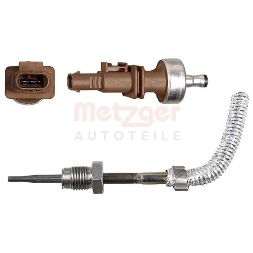 Sensor, Abgastemperatur METZGER 08941005 ORIGINAL ERSATZTEIL f&uuml;r AUDI SEAT SKODA