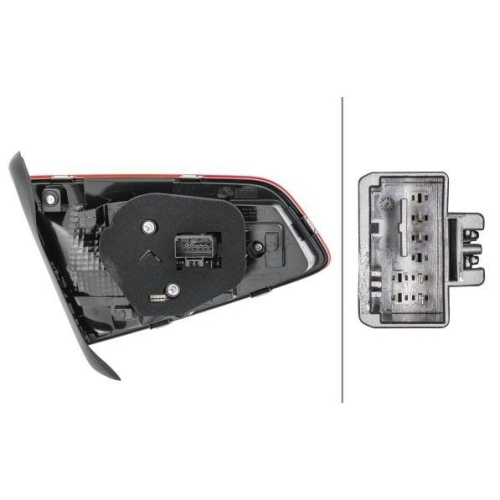 HELLA Heckleuchte 2TZ 011 882-081 für VW, rechts