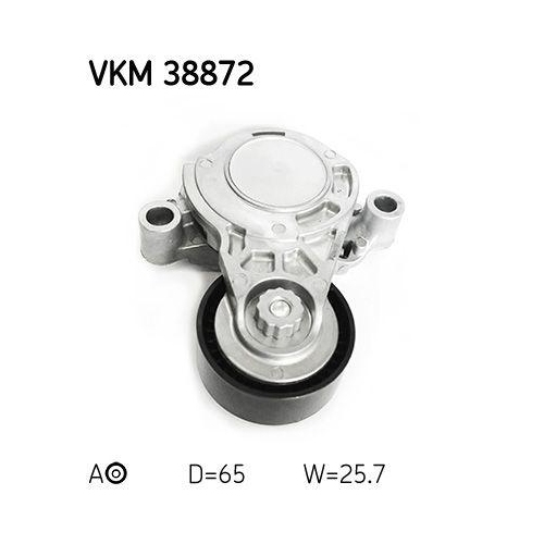 Riemenspanner, Keilrippenriemen SKF VKM 38872 f&uuml;r BMW, links, links oben, mitte