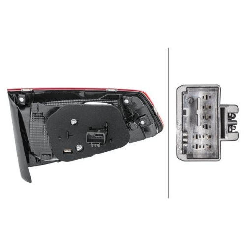 HELLA Heckleuchte 2TZ 011 890-081 für AUDI VW, rechts