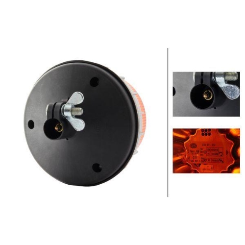 HELLA Blitz-Kennleuchte 2XD 011 557-201 K-LED 2.0 für AEBI DAF MAN LIEBHERR MAFI