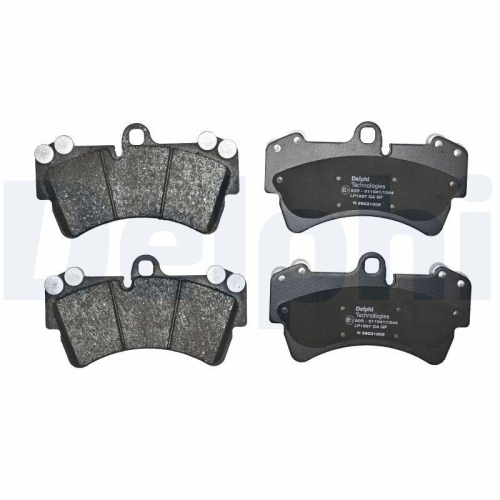 DELPHI LP1997 Bremsbelagsatz, Scheibenbremse f&uuml;r AUDI PORSCHE VW, Vorderachse