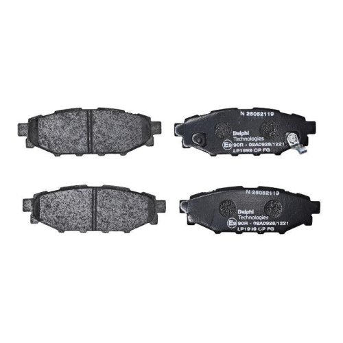 DELPHI LP1999 Bremsbelagsatz, Scheibenbremse f&uuml;r SUBARU TOYOTA, Hinterachse